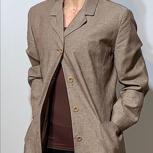 Esprit linen blend 3/4 length coat